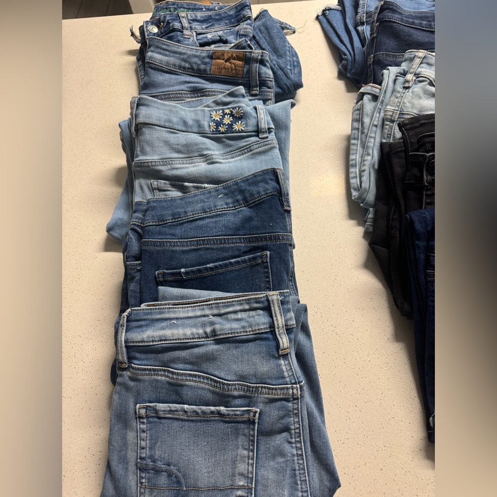 Bundle American Eagle Light Blue Dark Women's Jea… - image 1